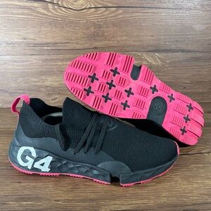 G/FORE Men's Athletic Sneakers in Black and Pink